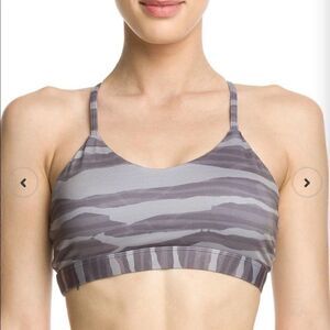 NWOT IAB MFG Namaste Zebra Love Smoke Padded Bra Women’s Medium Stretch
